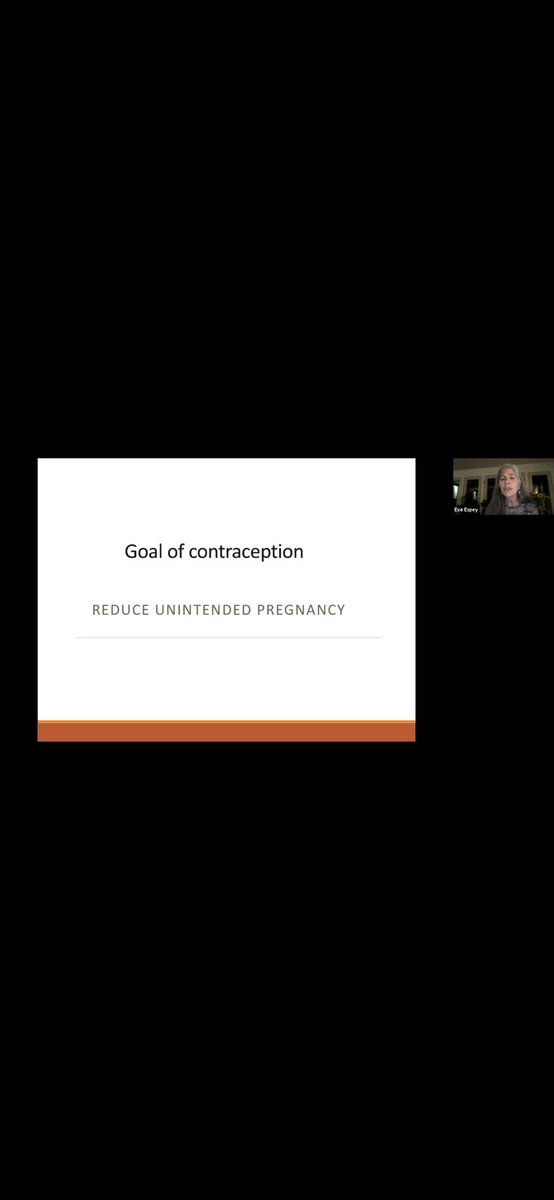 cclareMDMPH's tweet photo. Thanks Dr. Eve Espey for discussing with @acog to move away from a contraception goal of the reduction of unintended pregnancy to reproductive autonomy. #ACOGVirtual20 https://t.co/KimE36A8Dv