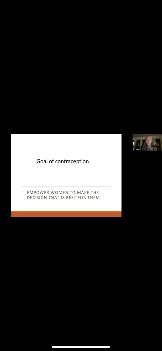 cclareMDMPH's tweet photo. Thanks Dr. Eve Espey for discussing with @acog to move away from a contraception goal of the reduction of unintended pregnancy to reproductive autonomy. #ACOGVirtual20 https://t.co/KimE36A8Dv