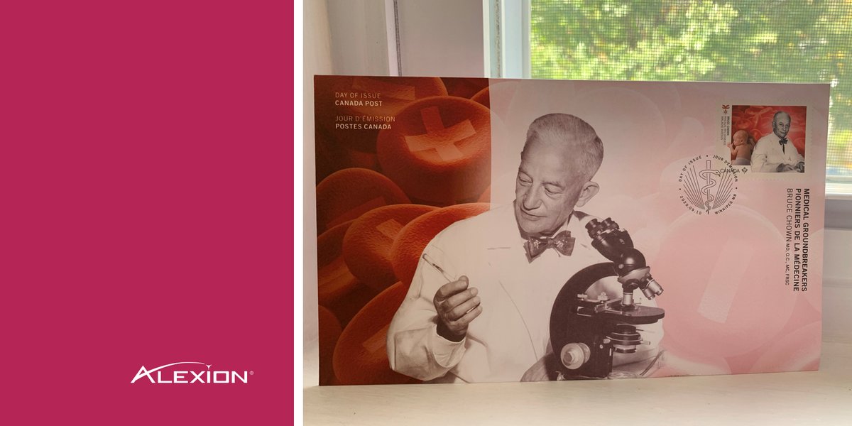 AlexionPharma's tweet photo. Our colleagues in Canada are celebrating HPP Awareness Day and Dr. Bruce Chown with this postage stamp commemorating his contributions to the study of hypophosphatasia. #HPPaware https://t.co/oqwtjcNKxn