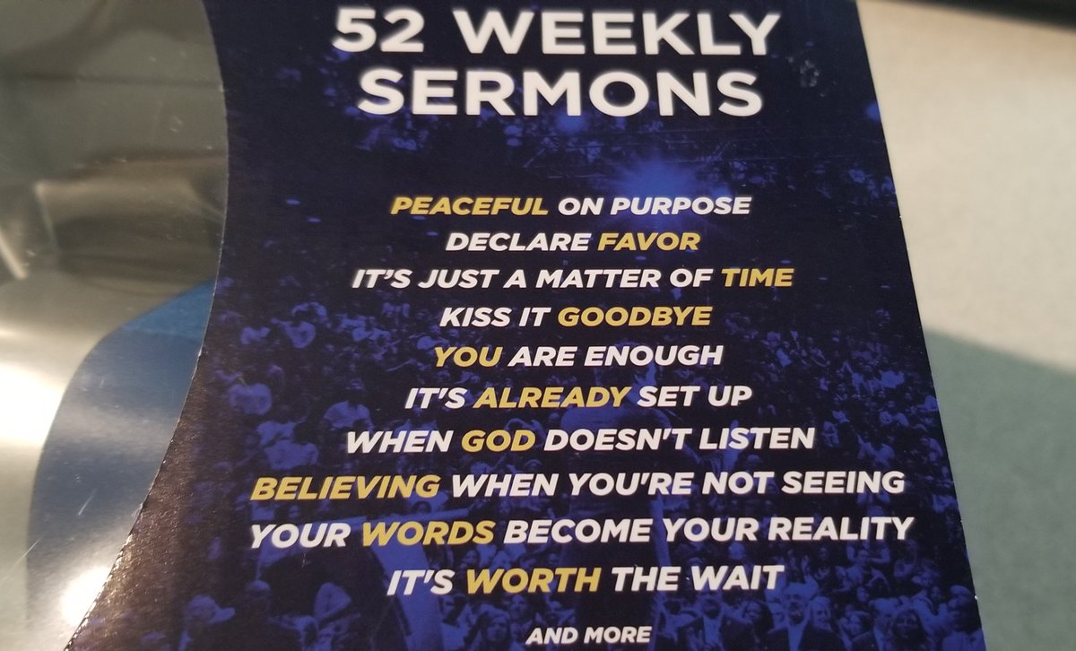 The other side has Weekly Sermons"Your Words Become Your Reality" sounds like the tagline to a 1990s Virtual Reality movie.