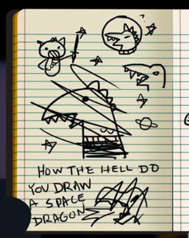  #Maetober2020 day 30: Space Dragon"How the hell do you draw a space dragon"  #nitw  #nightinthewoods  #drawtober  #drawtober2020  #artober  #Artober2020  #inktober2020  #inktober