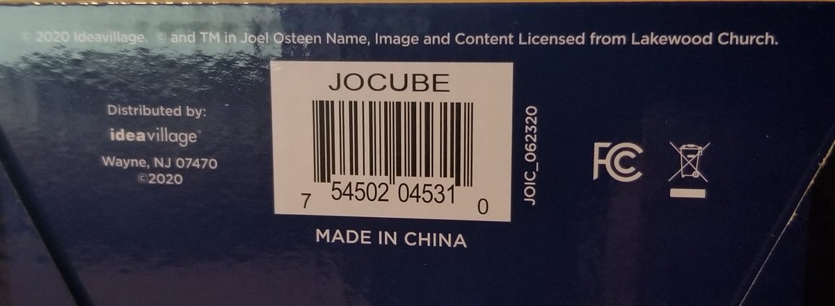 It's by "Ideavillage", 2020. And proving they didn't run the naming past any teenagers, it's code-named the JOCUBE