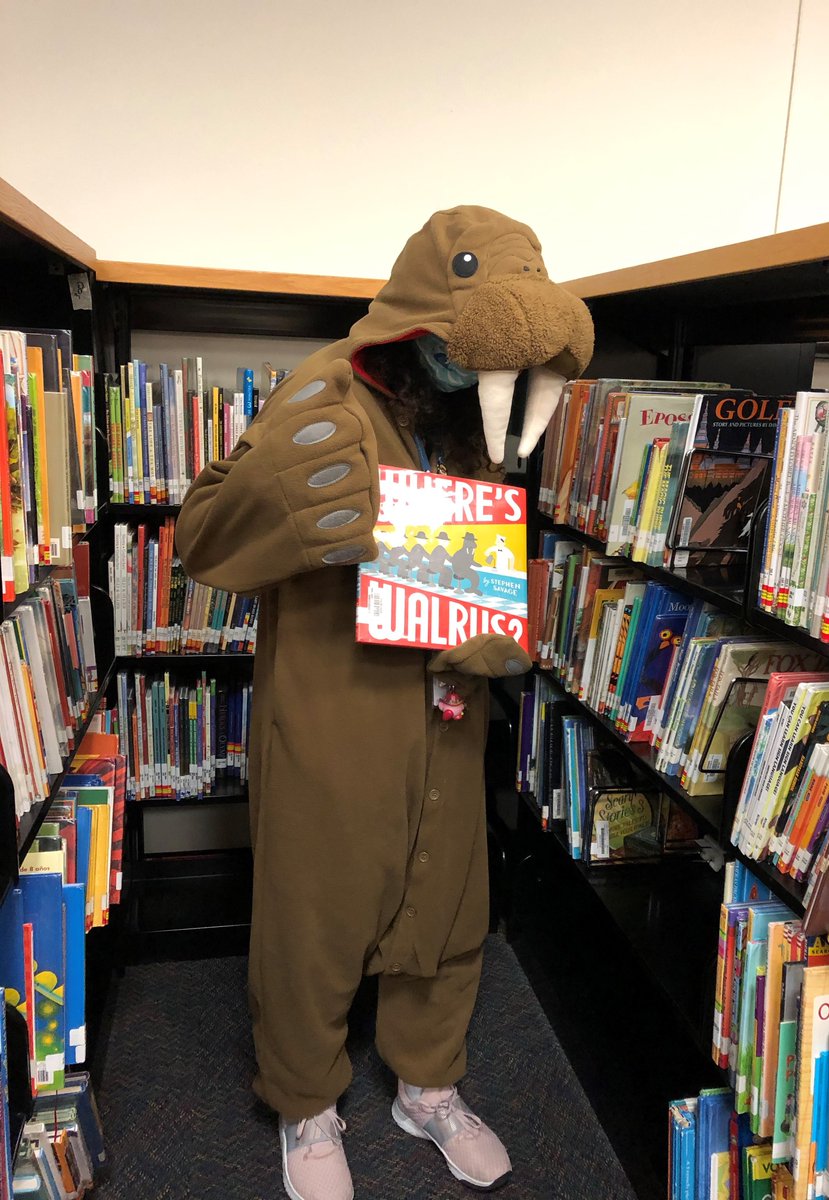 Where's Walrus? HERE they are, in our library today! Have a safe weekend, Timberwolves!