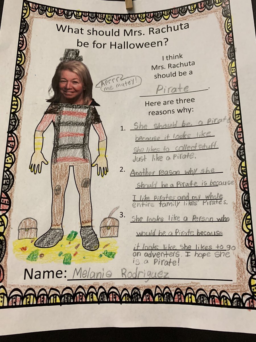 JenniferDeCarl4's tweet photo. Not sure what to be for Halloween? Just ask the students of 3-4! Our class had a blast choosing costumes for their teachers! 🎃@Nokobulldogs @SachemSchools https://t.co/t9Kb477jzW