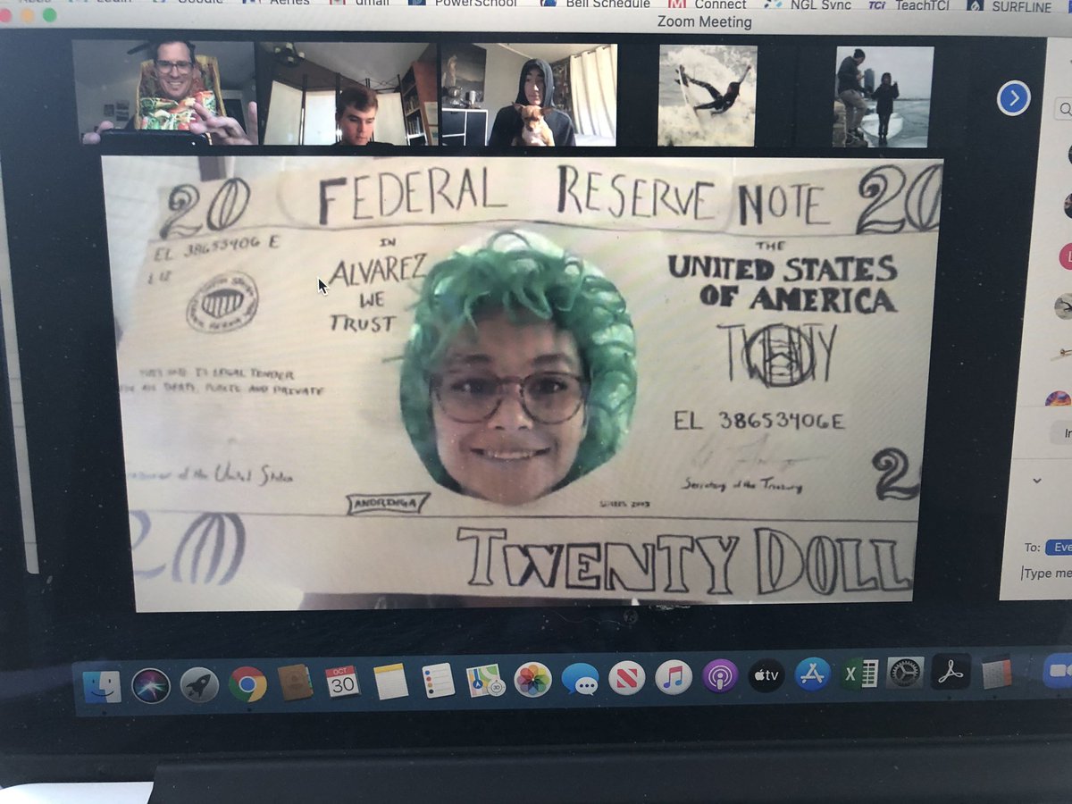 skiestasnolas's tweet photo. Halloween in AP Macro! Cameo appearances from Arthur Laffer, Sticky Wages, and a Federal Reserve Note. https://t.co/72FaZNlGNm