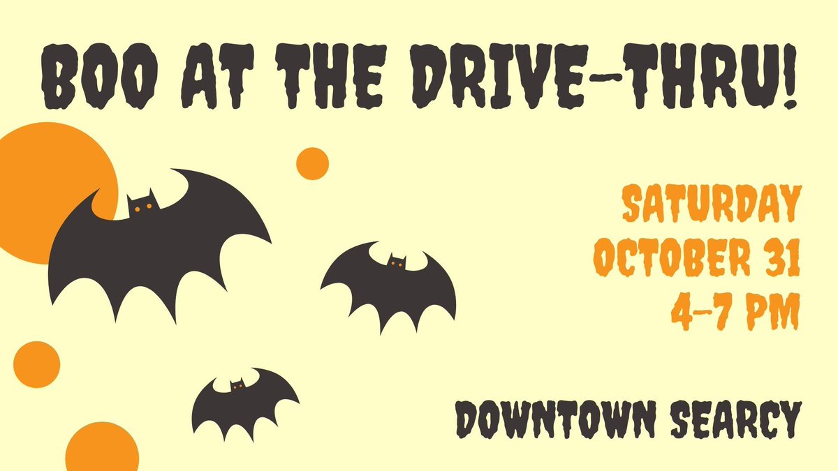 VisitSearcy's tweet photo. Happy Friday! Check out this line up of Searcy Things To Do: Halloween Skate &amp; Costume Party, Boo at the Drive Thru, spooky movies, Buff City Soap Ribbon Cutting &amp; Grand  Opening and more https://t.co/PXtwqByFdQ https://t.co/WAVwoMfC9T