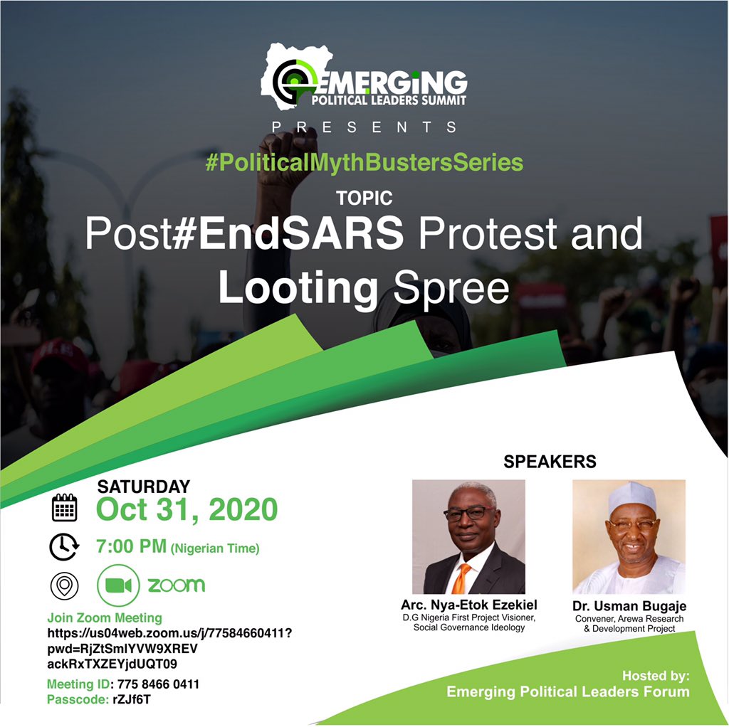waleajani's tweet photo. Join us tomorrow!

https://t.co/HhHXYvUfXt

#EndSARS #EndBadGovernance #WeNeedDynamicLeadership
! @NYAETOK @EiENigeria @DSamsonItodo https://t.co/JNgNnOo22q