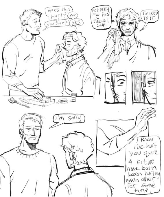 post fall drabble while i work on other stuff. pls ignore how stupid the dialogue is im an idiot #hannibal 