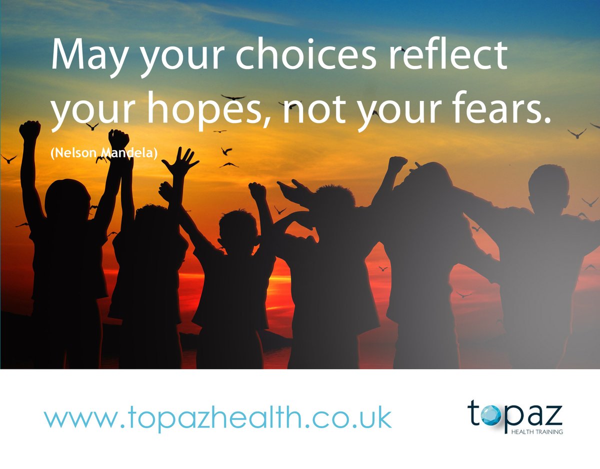 "May your choices reflect your hopes, not your fears." (Nelson Mandela)
#hopes #optimism #choices #personalgoals https://t.co/W1bcBh5sqJ