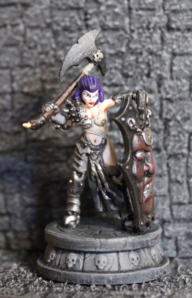 cavernandcanvas's tweet photo. SINISTERLY SASSY @cavernandcanvas #etsyshop : Hand Painted Shaern Female Antipaladin Reaper Miniature https://t.co/vxUcVQD1it #art #painting #miniatures #reaperminis #dnd #rpg #roleplay #ttrpg #dungeonsanddragons #etsy #miniaturepainter https://t.co/KwymbXPNi4