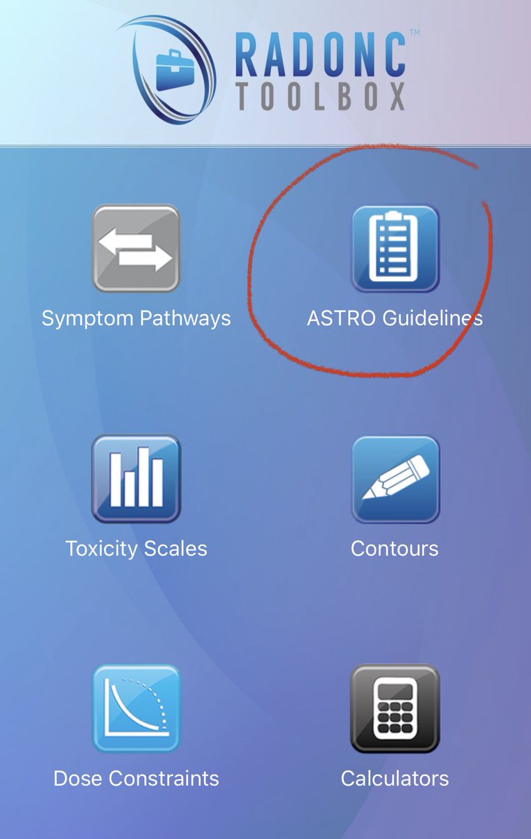 #radonc: Did you know that the <a href="/RO_Institute/">Radiation Oncology Institute-The ASTRO Foundation</a>’s #ROToolbox app 📱added <a href="/ASTRO_org/">ASTRO</a> clinical practice guidelines? 

👀 Check it out and share what you think! apps.apple.com/us/app/ro-tool…