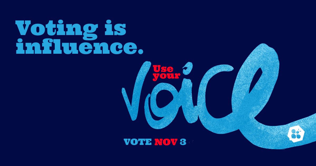 #govote, #yourvoteisyourvoice, #vote2020 #democracy #voicesatwork