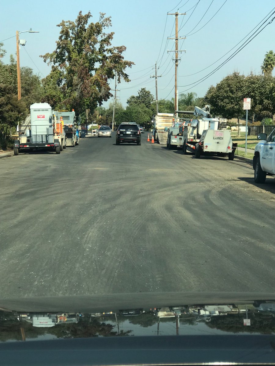 Thank you to our amazing ⁦⁦<a href="/CityofFresno/">City of Fresno</a>⁩ Public Works Street Team for their hard work in the El Dorado Neighborhood-D4.  This much needed investment will leave this neighborhood revitalized! Thank you to the residents for being so patient as this work is completed.