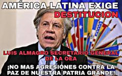 La #OEAGolpista solo ha servido para acabar con la estabilidad en Latinoamerica, gracias a este ejemplar #DeZurdaTeam #AlmagroRenuncia