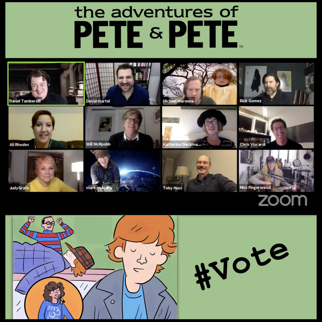 DavidJMartel's tweet photo. Amazing time Sunday getting out the vote with my friends from “The Adventures of Pete &amp; Pete.”

Now it’s time for all of us to #vote and Make It Count!

—
@padems @michaelcmaronna @dannytamberelli @tobyhuss @gomezwastaken @will_mcrobb   @TheBandPolaris @gomezwastaken #PeteAndPete https://t.co/NsijNp9jWF