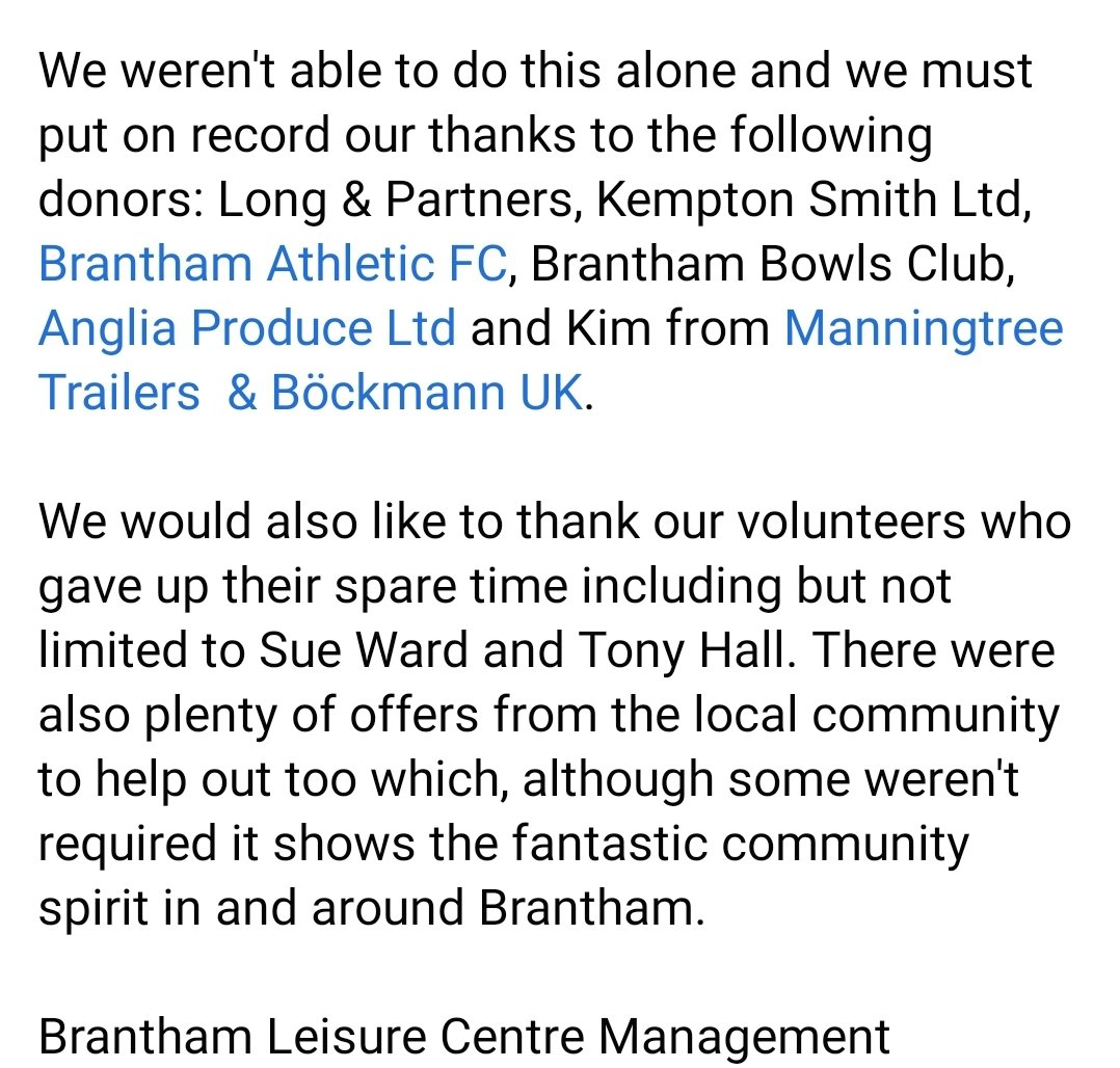 BRANTHAM LEISURE CENTRE tweet media