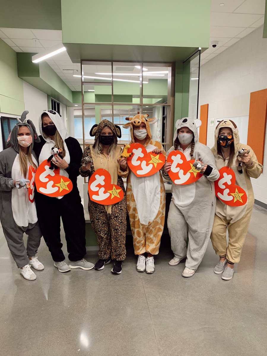 The 2nd and 1st grade team relived some childhood memories today! #beaniebabies