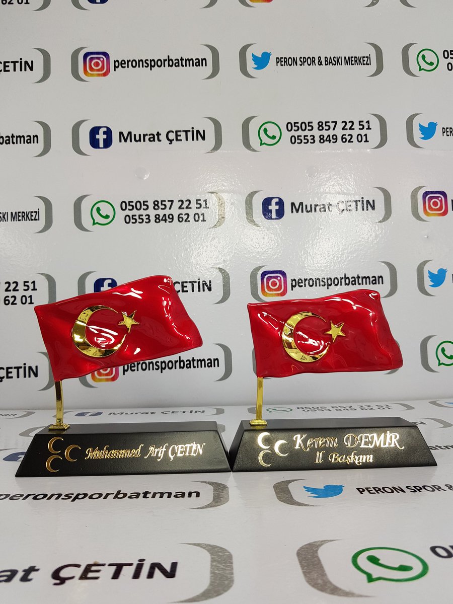 peron_ve's tweet photo. MUHAMMED ARİF ÇETİN &amp; 
KEREM DEMİR ' E YAPTIĞIMIZ ÖZEL TASARIM TÜRK BAYRAKLI MASA İSİMLİĞİ 

#peronspor
#batmanperonspor
#peronsporvebaskımerkezi
#peron
#batman

İLETİŞİM :

0505 857 22 51

0553 849 62 01 https://t.co/2VMX7RTJXH