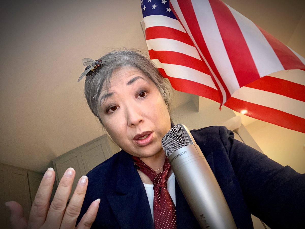 ElaineLeung4's tweet photo. Entered online #Halloween🎃 #costume contest for work @TotalTrafficSF... Been in this outfit since 430am! Btw, that’s a cup of flour in my hair (&amp; on floor)! Didn’t have enough hands to incorporate the #fly zapper.

#MikePence #debatefly #pencefly #Debates2020 #KamalaHarris #VOTE https://t.co/9OX9FbFlag