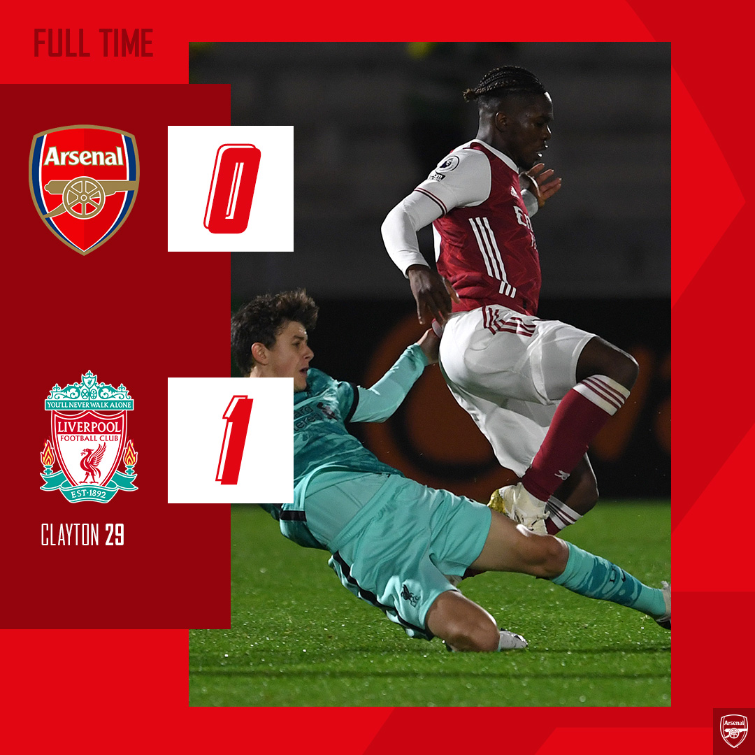 ArsenalAcademy's tweet photo. Defeat for #AFCU23

#PL2 🏆 https://t.co/6iApzp0BqP