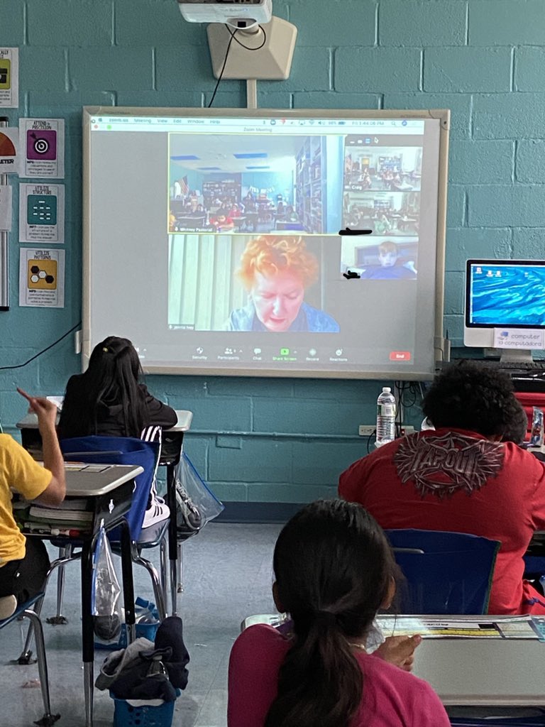 lairotsap85's tweet photo. @JWES_Wildcats 4th graders invited a local author via zoom to read to them this afternoon as part of our fall celebration. https://t.co/3aFzIOOEL1