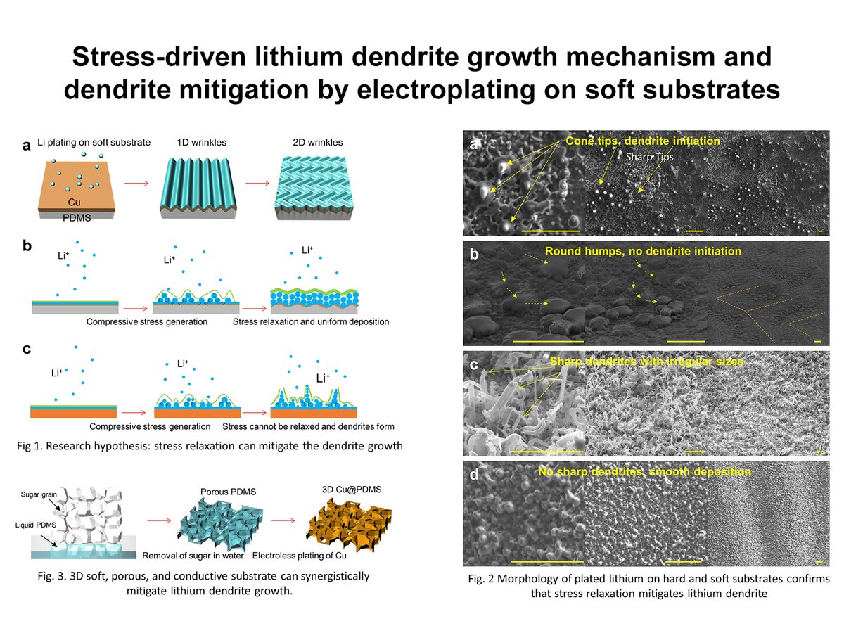 Hanqing Jiang (@hanqingjiang) on Twitter photo We published a paper (nature.com/articles/s4156…) about stress relaxation and Li dendrite mitigation in <a href="/NatureEnergyJnl/">Nature Energy</a>. Happy to see this work by Ju Li that directly observed Li metal undergoing Coble diffusional creep (nature.com/articles/s4158…), which supports our hypothesis. We published a paper (nature.com/articles/s4156…) about stress relaxation and Li dendrite mitigation in <a href="/NatureEnergyJnl/">Nature Energy</a>. Happy to see this work by Ju Li that directly observed Li metal undergoing Coble diffusional creep (nature.com/articles/s4158…), which supports our hypothesis.
