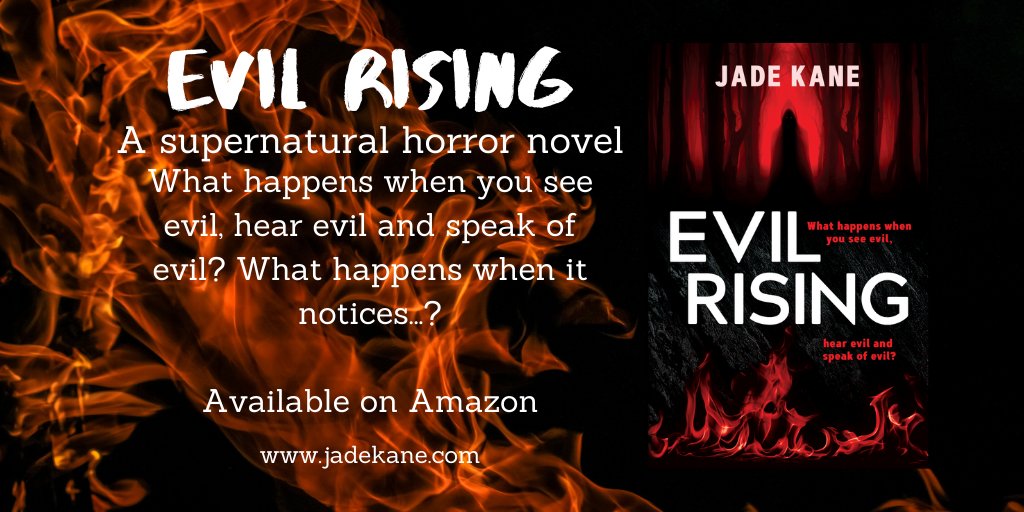 JadeKane_author's tweet photo. I'm guest hosting #CelebsForSmallBiz tonight on the 
@CelebsForBiz account.  Get into the #Halloween spirit with my supernatural horror novel 'Evil Rising' 
https://t.co/5AB6iAO7H7 https://t.co/L0LlRhqFoQ