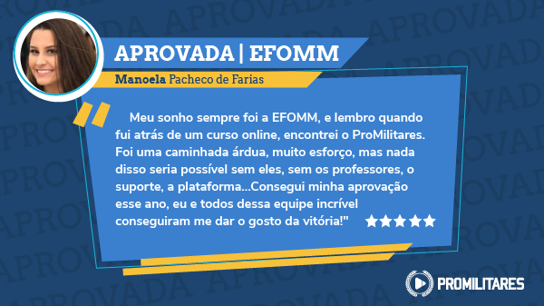 promilitares's tweet photo. O ProMilitares parabeniza Manoela Farias!🎖👏
Nossa aluna foi aprovada na EFOMM. Esse é o resultado do esforço e dedicação focado na realização de um sonho!
.
E você? Está esperando o quê para entrar para o time #ProMilitares e aprender com a melhor didática do mercado? https://t.co/0mH8mwx2kI