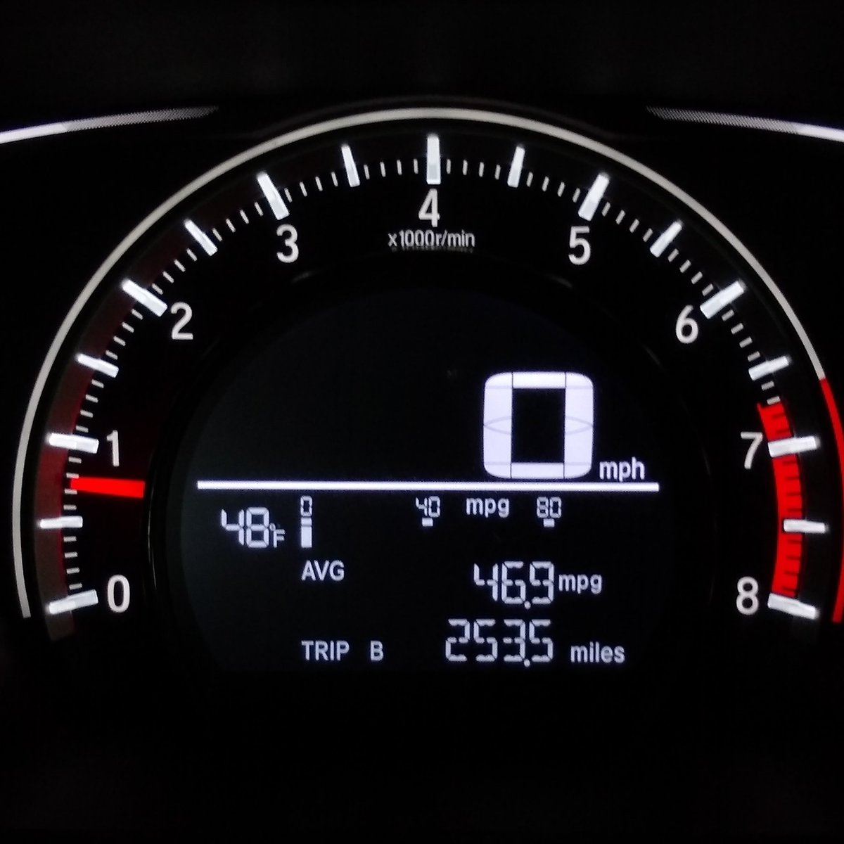 nancy_franke's tweet photo. An absolutely beautiful day!  Near perfect driving conditions!  And, an exceptional car!  All this made for an awesome #mpg reading.  I wouldn't trade my #honda#hondacivic #6speed #manualtransmission for anything! https://t.co/idx766D4LT