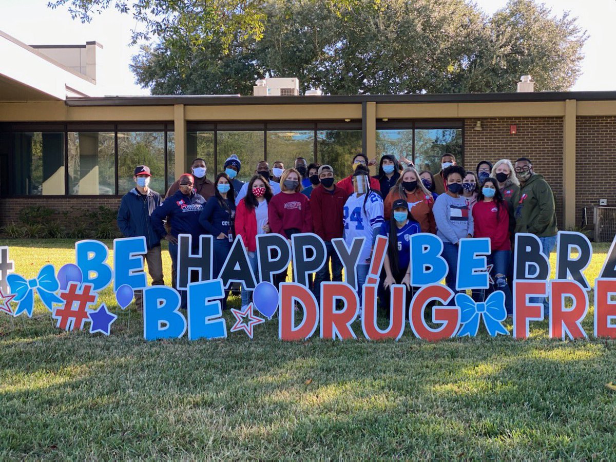 A beautiful conclusion to Red Ribbon Week ♥️ #BeHappy #BeBrave #BeDrugFree