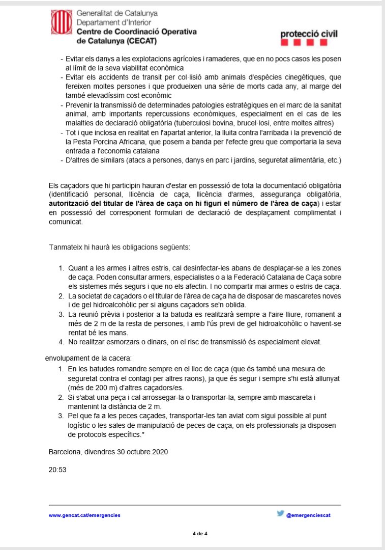 🔴 INFO SERVEI 🔴

Aclariments Normativa SLT/2700/2020 20201030 de 30 d'octubre per la qual es prorroguen i es modifiquen les mesures en matèria de salut pública per a la contenció del brot epidèmic de la pandèmia de #COVID19 #ProteccioCivil