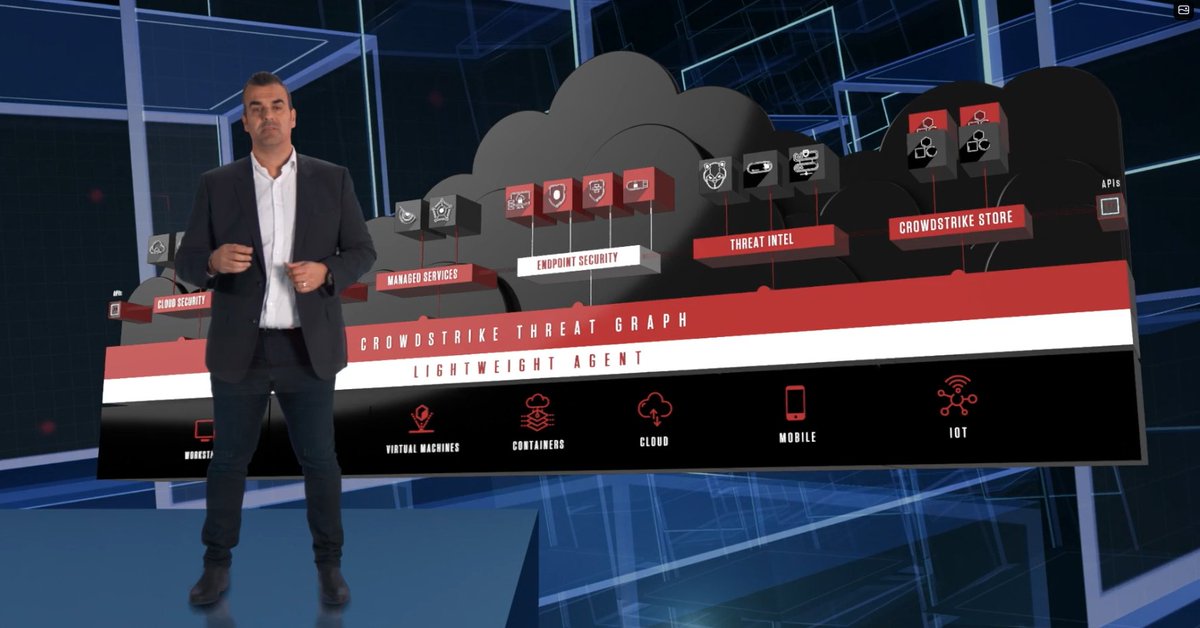 CrowdStrike's tweet photo. .@MichaelSentonas provides a "guided tour” of the @CrowdStrike Falcon platform during the Fal.Con 2020 cybersecurity conference. Sign up to view this amazing video on demand https://t.co/gePo0bQsIl #FalConExperience https://t.co/7fhfpYnTle