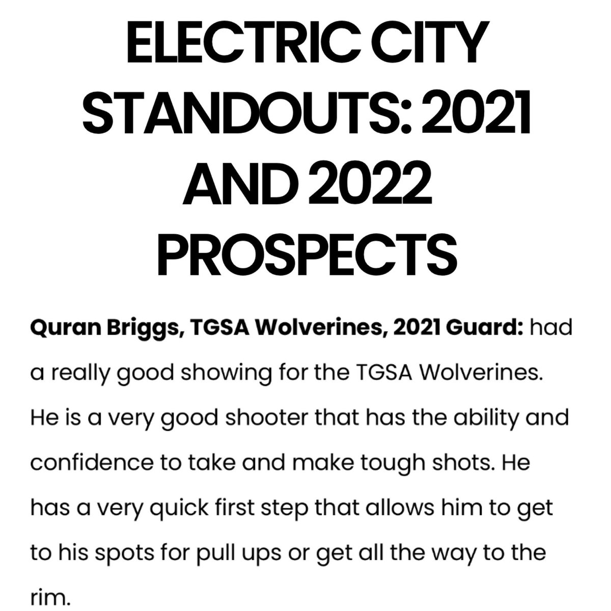 TgsaWolverines's tweet photo. @quranbriggs_ One of the Electric City Shootout 2021 Guard Standouts by @marqueehoops 🔥💪🏾🏀 https://t.co/fCvQ5UWI0i