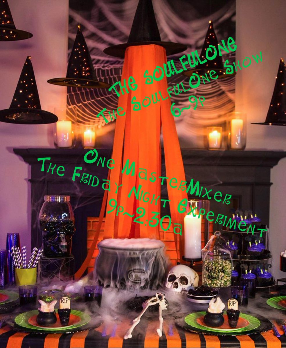 HALLOWEEN LINEUP ON SHMC 
twitch.tv/soulfulhousemu…
soulfulhousemusiccollage.com
#soulfulhousemusiccollage #shmc