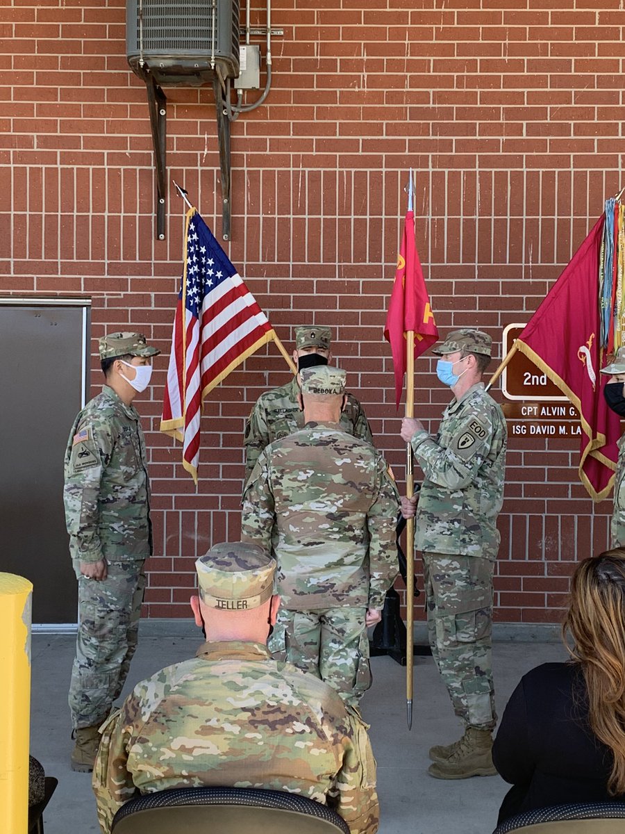 79eod's tweet photo. Today HHD hosted a Change of Responsibility Ceremony where SFC Gallagher assumed the role of HHD First Sergeant from SFC Bedoya. Thank you SFC Bedoya for all your hard work and dedication.  Congratulations to SFC Gallagher and welcome to the team. 

#stay79 #TalonEOD https://t.co/HRX61prCdH