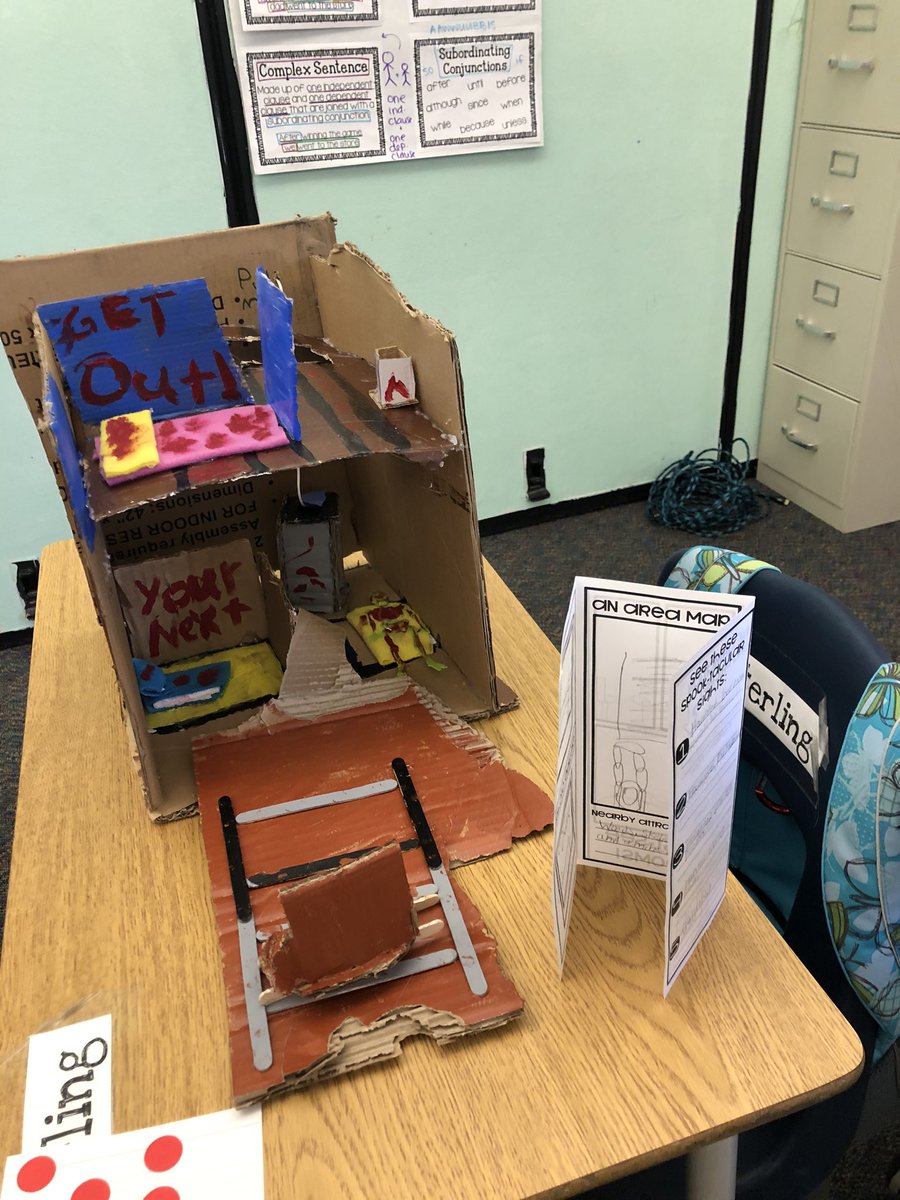 STEMFrisco's tweet photo. 5th Graders have worked so hard solving Math problems and managing balance sheets to earn money for Maker Space supplies to build these awesome Haunted Houses! @prosisefrisco https://t.co/EBhB2cATUj