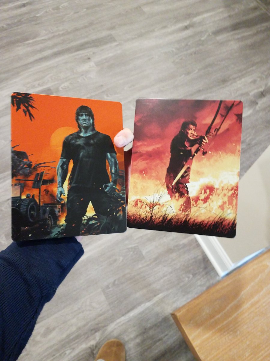 HDMOVIESOURCE's tweet photo. I took some pictures of the Rambo SteelBook set. I think that they have done a really nice job with this set. It has great packaging to place the steelbooks in. #SupportPhysicalMedia
Check it out: https://t.co/v2iid1ygS6
#Rambo #RamboCollection #4k #4kbluray #4kultrahd #bluray https://t.co/MnEod02UaL