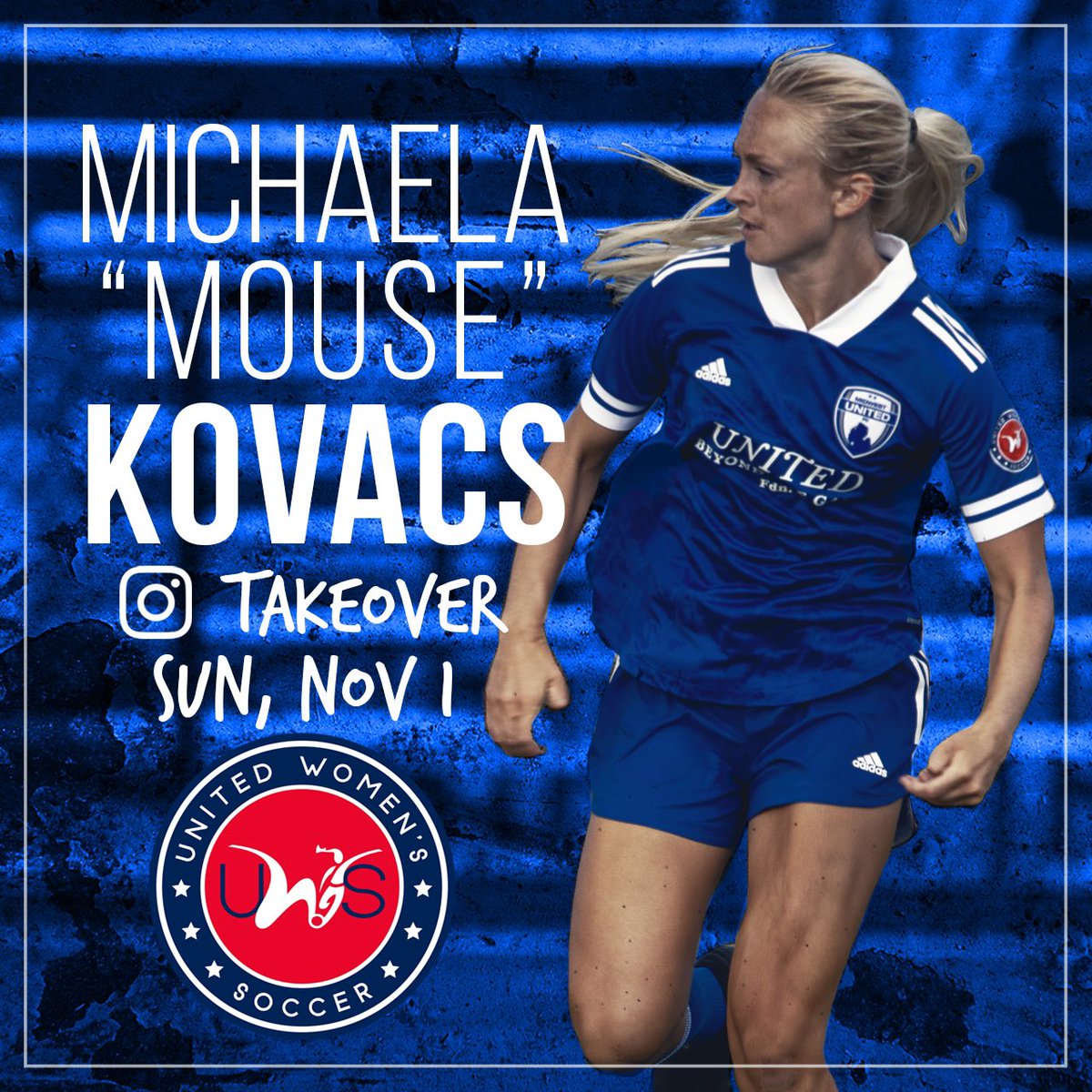UWSSoccer's tweet photo. Pro player @MouseKovacs is taking over our IG! The @MSU_wsoccer standout played for @grandrapidsfc from 2017-2018 and was named UWS Championship MVP. Mouse most recently helped @mufc_womens win the 2020 UWS #KeyworthShowcase 🏆 prior to signing with @boavistaoficial. https://t.co/ZgPTw9qDAd