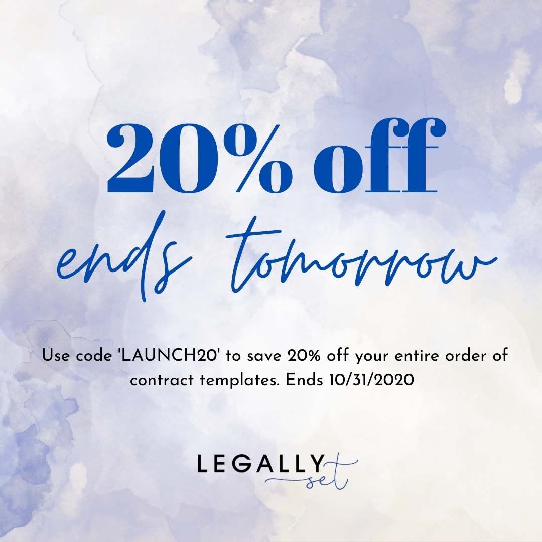 legallyset's tweet photo. Our launch sale ends tomorrow 10/31. Use code ‘LAUNCH20’ at checkout to save 20% off your entire order! https://t.co/BIQK2jyWSe https://t.co/SVSnPf5O6c