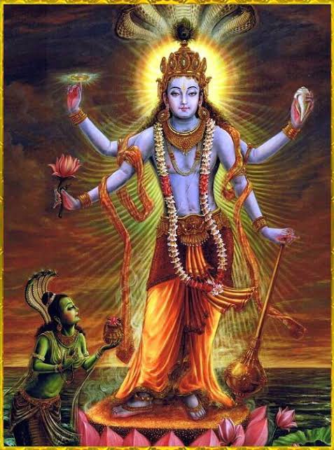 Vishnu Gada-called Kaumodaki and held in his lower left hans. Purana describes it as the power of knowledge. Kaumodaki is said to intoxicate the mind. It was given by Agni to Krishna. Kaumodaki at times appears embodied as a woman known as Gadadevi/Gadanari in Vishnu sculptures.