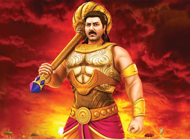 Duryodhan Gada- He chose only one fighting skill,ie, Gada Yudh and dedicated his whole life to achieving mastery over it. He was the favorite disciple of Balaram. Bheem was able to defeat Duryodhan only with the help of Shri Krishna.