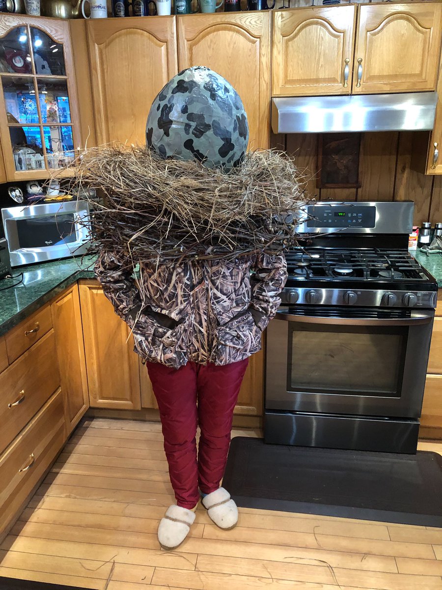 In other news my mom is a seagull egg for Halloween