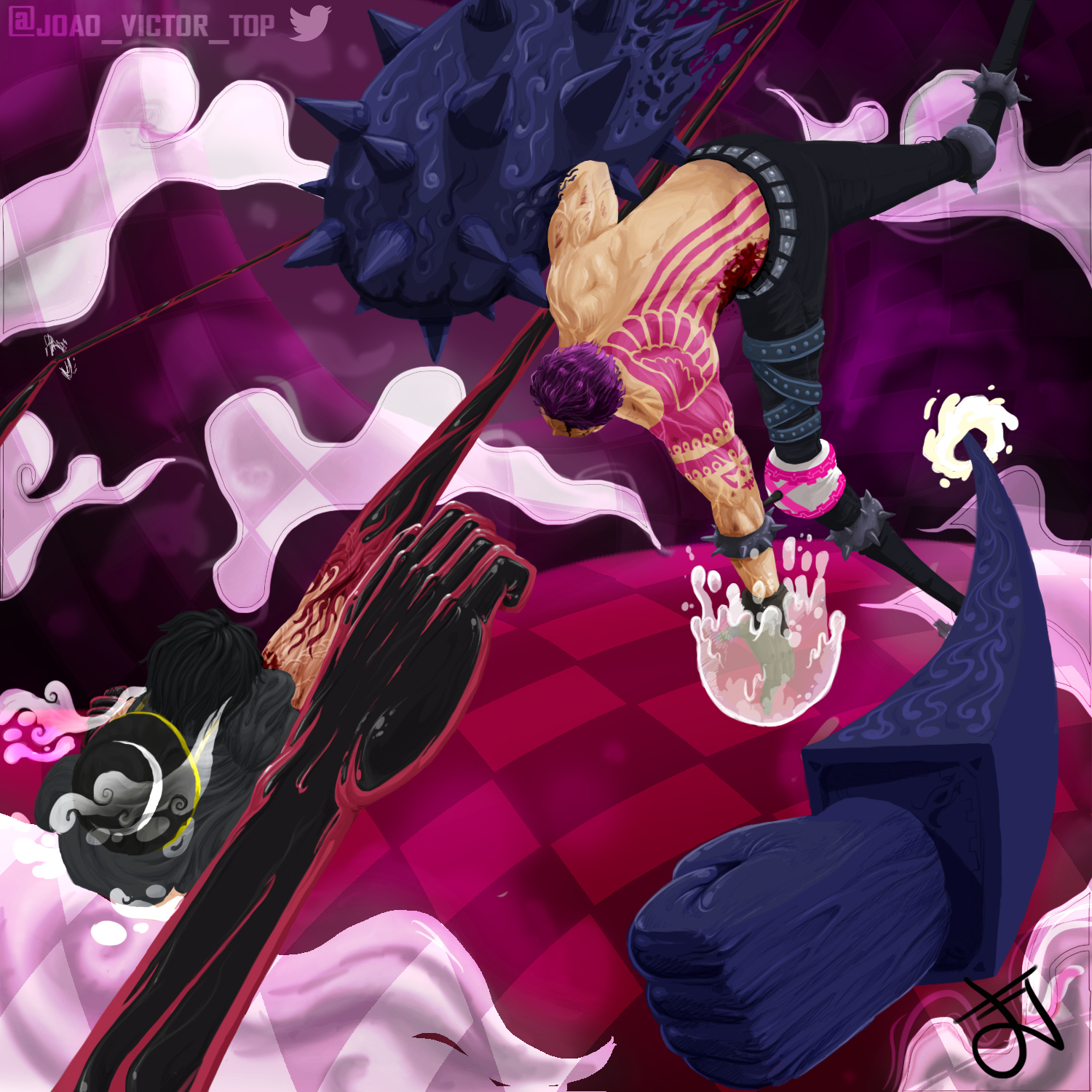 Página Pintada on X: Luffy vs Katakuri - One piece 2019 x 2020