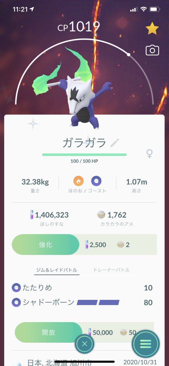 アローラガラガラの色違いゲット ゲンガー171戦やっても出ないせいで全然テンション上がらんわ ポケモンgo 色違い アローラガラガラ ツイレポ アローラガラガラの色違いゲット ゲンガー171戦やっても出ないせいで全然テンション上がらんわ ポケモンgo 色違い アローラガラガラ ツイレポ