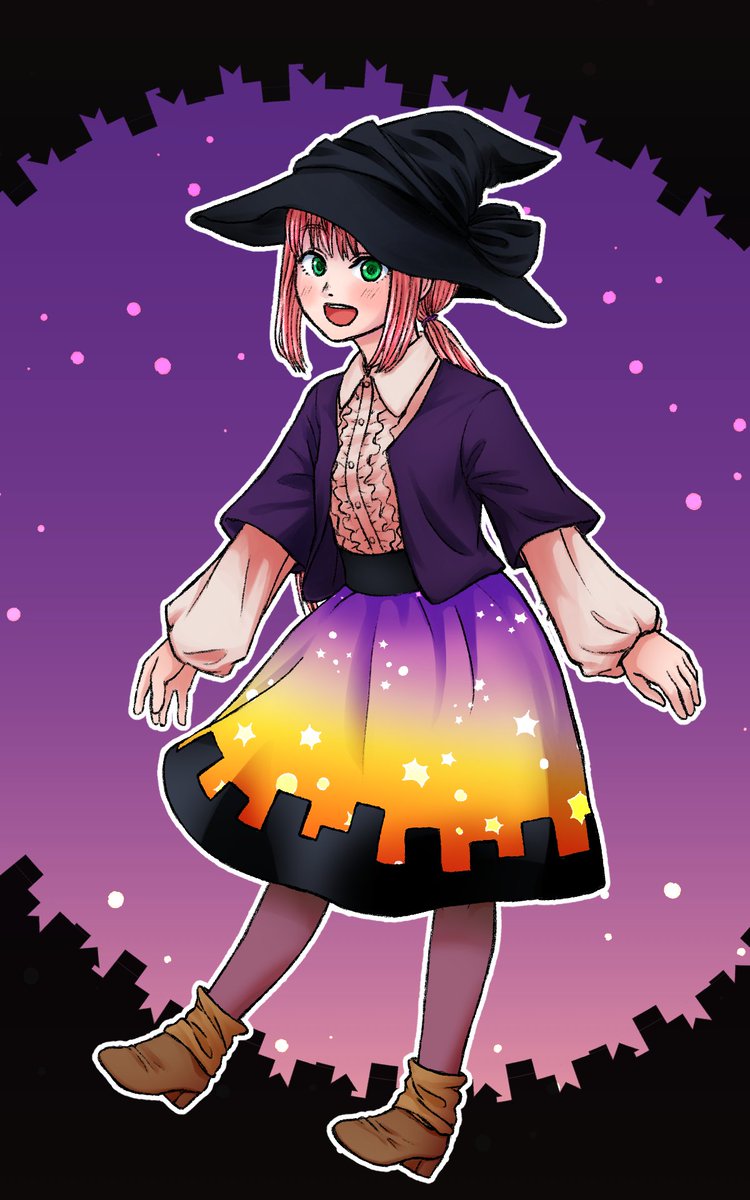 片手羽いえな Jane Na Doe そして魔女っ子シカクちゃんです かわいく描けたので見て見てー 藤本タツキ シカク ハロウィン ハロウィンイラスト 何度もなおしてすみません