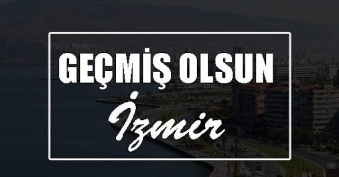 Üzüntümüz çok büyük. Geçmiş olsun #izmir #deprem