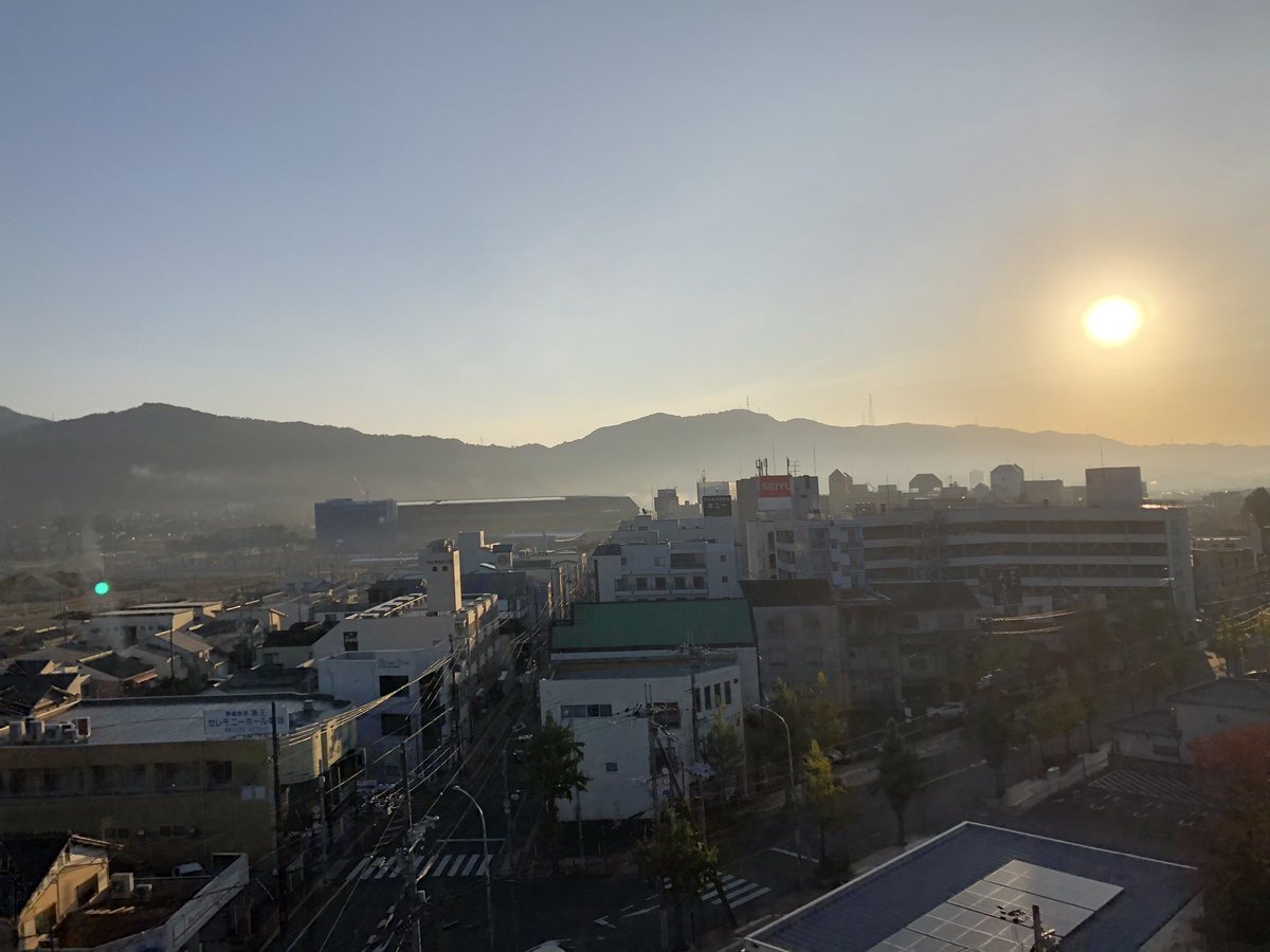 朝です。良い日の出です。
良い満月が見れたらいいなぁ。
#亀岡市
#満月 https://t.co/jvm07Z4p2V