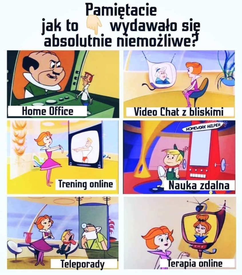 pcss_psnc's tweet photo. 🛸 Kiedy rzeczywistość okazuje się spełnieniem futurystycznych pomysłów z ubiegłego wieku ...
#jetsonowie #hannabarbera #pastforfuture #covid19 #pandemia #koronawirus https://t.co/GmDS4jrM8r