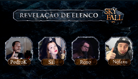 mestrepedrok's tweet photo. Estamos AO VIVO com @nofaxu para revelar seu personagem em #SkyfallRPG ! ! ! Chegae que também vamos falar das Cias. Mercantes em Codinome Ampulheta!

cc @DragaodoEspaco e @silandcrafts 

em https://t.co/Hnc5O1sB8Z https://t.co/uo5tjOCfvy