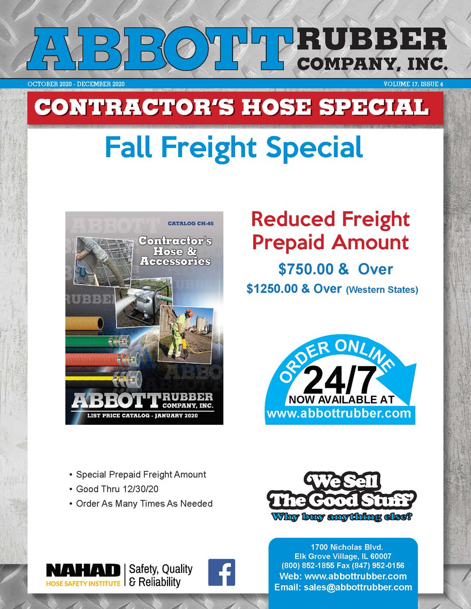 sunmktsales's tweet photo. We proudly represent @AbbottRubber.   Contact us today for pricing and availability!   #AbbottRubber #Hoses #Construction #ARARental #Equipment #ConstructionRental https://t.co/BMKPBc6gCV